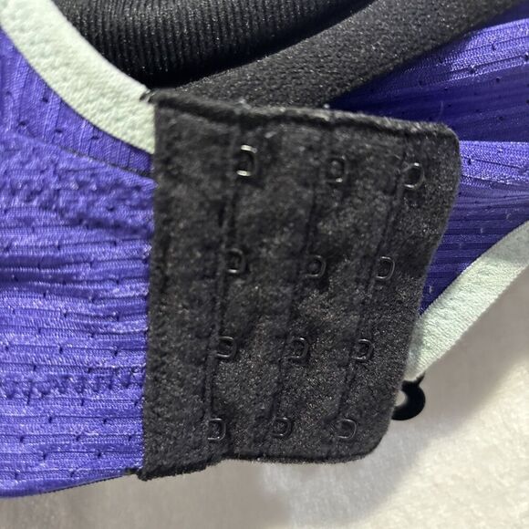 Glamorise 9166 Custom Control Black Purple High Impact Sports Bra Size 34DD - Picture 15 of 16